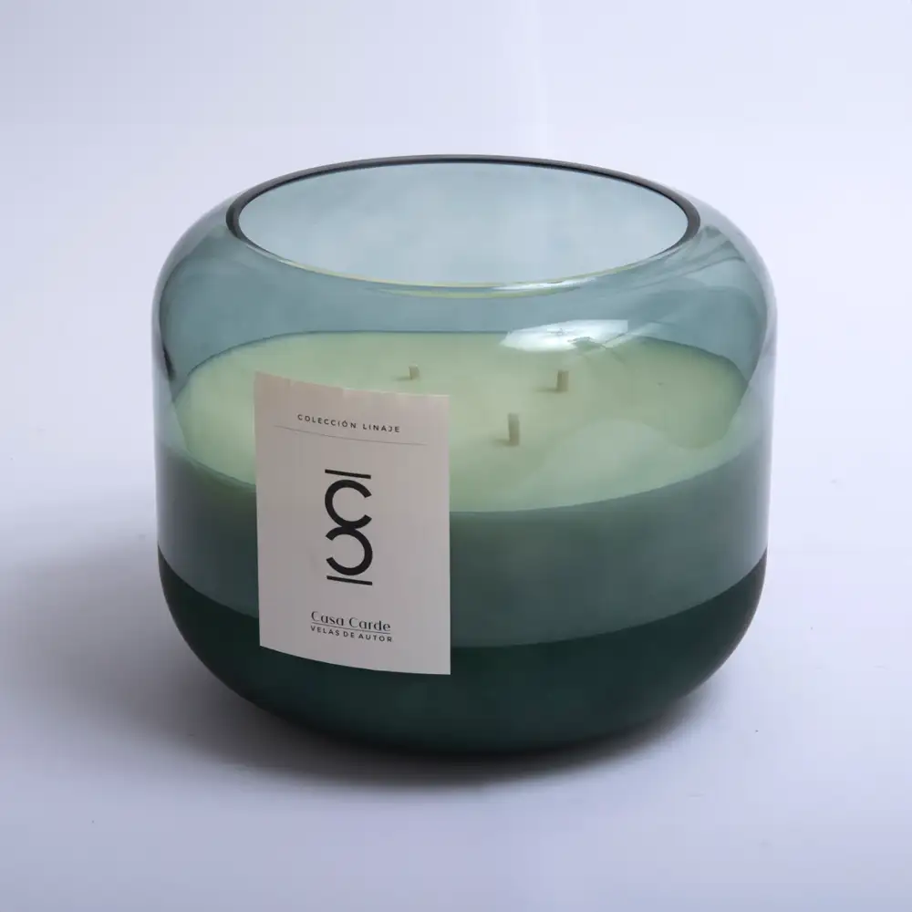 Vela en Contenedor - Linea Clasica - Lan verde 1 - Verde