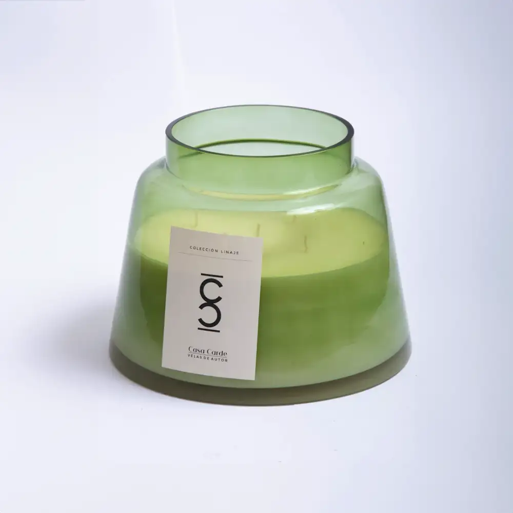 Vela en Contenedor - Linea Clasica - Lan verde 2 - Verde